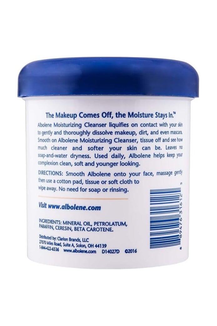 Albolene Albolene Face Moisturizer and Makeup Remover, Facial Cleanser and Cleansing Balm, Fragrance Free Cream, 12 oz - Image 2
