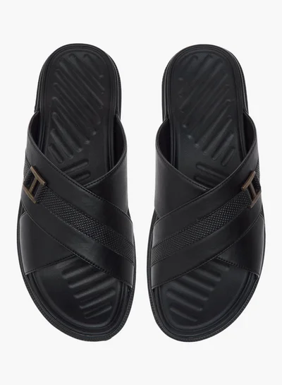 LBL by Shoexpress Cross Strap Slip-On Comfort Sandals