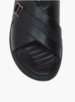 LBL by Shoexpress Cross Strap Slip-On Comfort Sandals  - Image 3