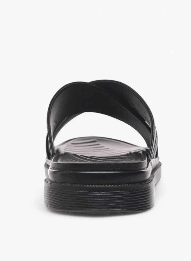 LBL by Shoexpress Cross Strap Slip-On Comfort Sandals