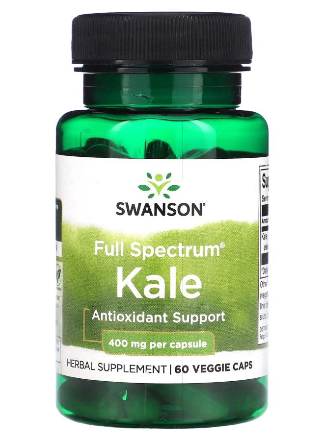 SWANSON Full Spectrum Kale 400 mg 60 Veggie Caps