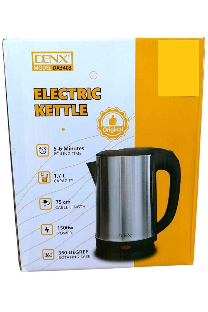 Denx 1.7L 1500W Kettle, Ultra-Fast Boiling, Auto Shut-Off - Image 3