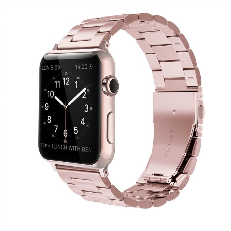 Simpeak Business Band Compatible with Apple Watch Series 10(42mm) Series 9 8 7 (41mm) 6 SE 5 4 (40mm) 3 2 1 (38mm), Women Men Stainless Steel Band Strap Compatible with iWatch 42mm 41mm 40mm 38mm - Image 3