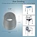 MFE 4Pack Walker Tips Universal Walker Tips with SkidResistant Traction and Easy Installation Premium Rubber Attachments for Standard Walkers and Commodes 1 and 18 inch Grey - Image 4