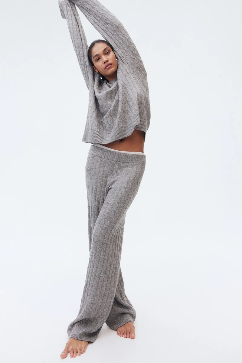 H&M Cable-Knit Trousers
