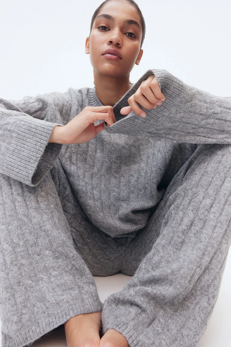 H&M Cable-Knit Trousers