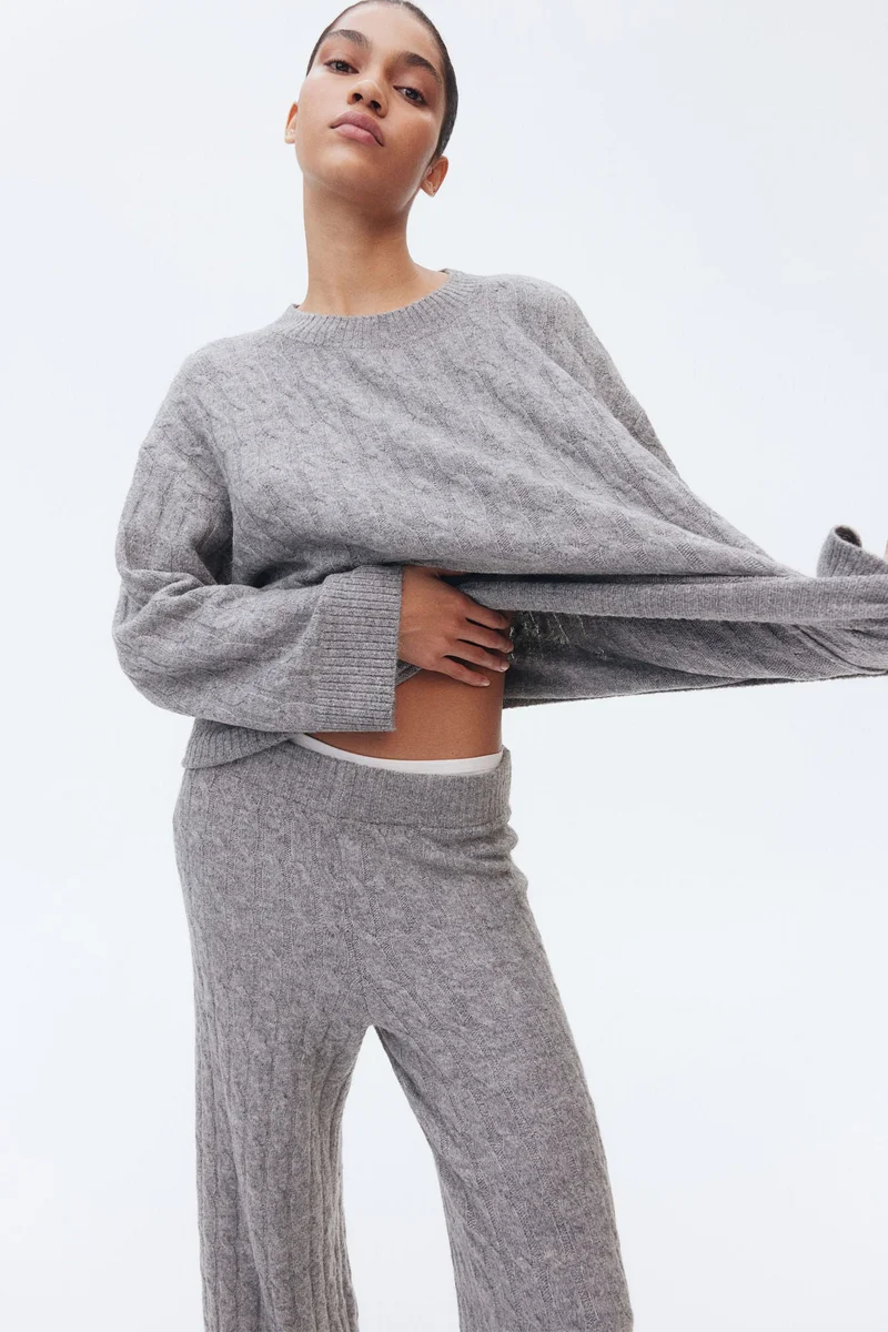 H&M Cable-Knit Trousers