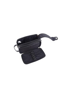 HAMMONDS FLYCATCHER HAMMONDS FLYCATCHER Genuine Leather Toiletry Bag For Men And Women - Travel Organizer With Multiple Compartments, Black Kit Bag For Shaving, Toiletries, And Grooming - Shaving Kit Bag For Men, 13.5 Cm  - Image 4