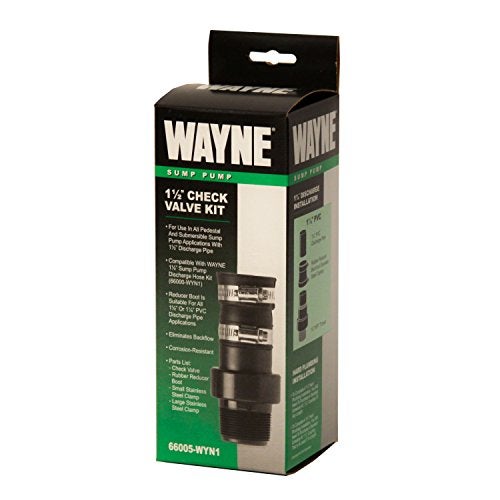 Wayne 66005-WYN1 1-1/2" Check Valve with PVC Clamps - Image 2