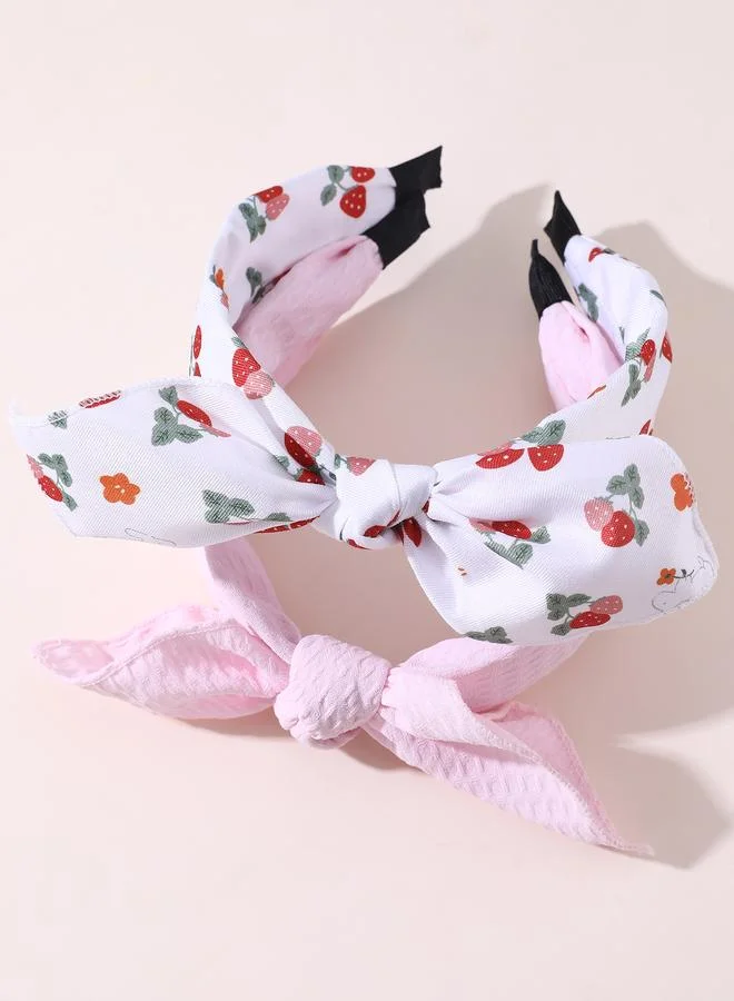Take Two Set of 2 - Floral Bow Headband