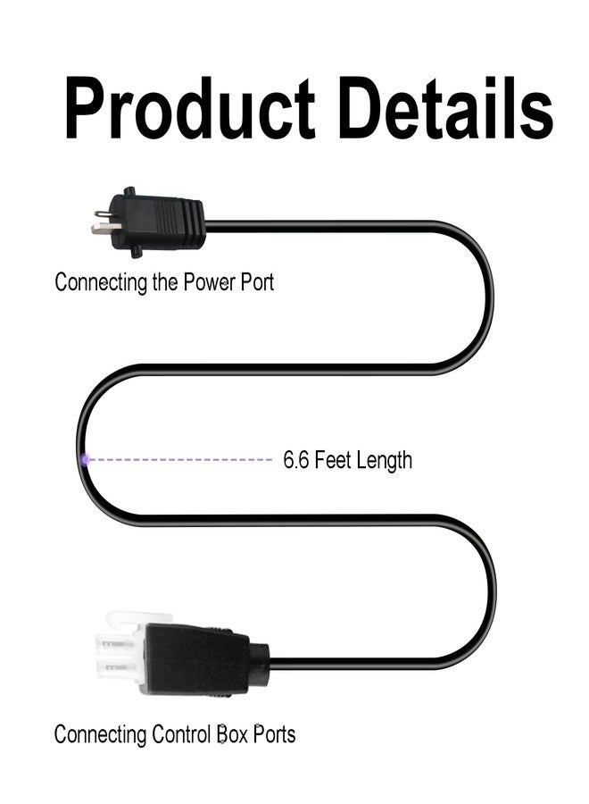 DZQPPC Adjustable Bed Base Input Power Cord for Tempurpedic Ease Serta New Generation Replacement Parts - Image 3