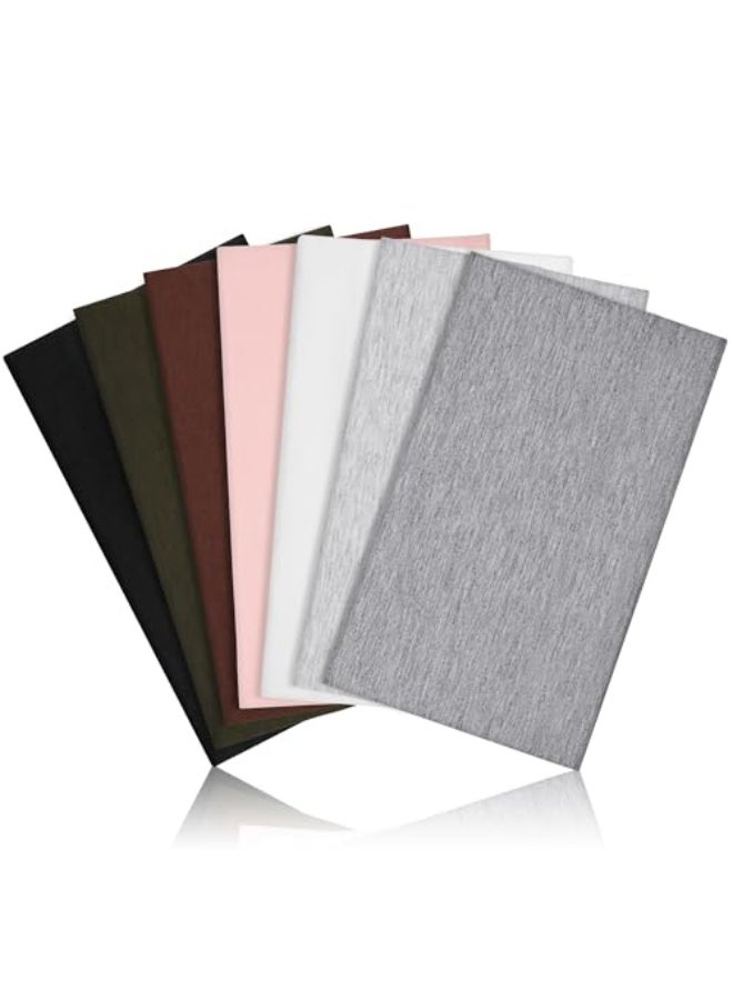 DiyJibb Headbands for Women 7PCS Wide Cloth Hair Bands for Workout Yoga Skincare Daily Wear Soft Stretchy - Image 1