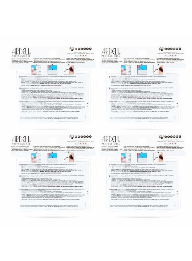 ARDELL Double Up Individuals Lashes - Long Brown DIY Eyelash Extensions, Knot-Free Lash Clusters, Natural Look False Eyelashes, 4 Pack - Image 5