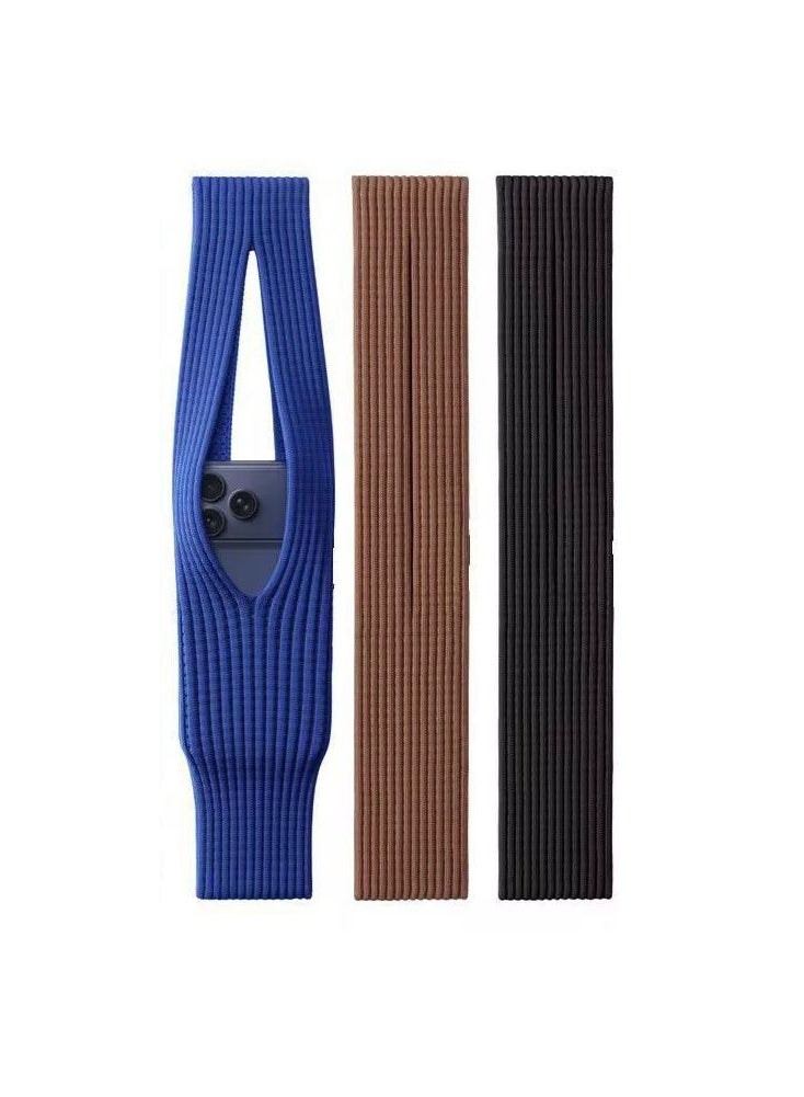 TECH Phone Pocket Combo – 3 Pcs Universal Elastic Phone Holder Sleeve | Secure Card Pocket For Mobile Back | Stretchable Anti-Slip Wallet Pouch for All Smartphones - Image 1