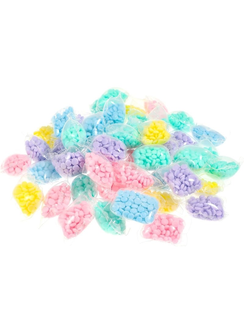 حبيبات منعم الأقمشة للغسالات - 50 كبسولة معطرة للغسيل، تعزز انتعاش الملابس ورائحتها، حبيبات غسيل بألوان متنوعة - Image 1