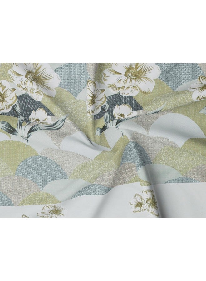 RD TREND تقدم RD TREND® ملاءة سرير فاخرة من القطن الناعم للغاية 210 Tc (100x108 بوصة) لسرير مزدوج بحجم كينغ مع 2 غطاء وسادة بحجم 18x28 (نقشة هينا الزهرية، حجم كينغ 100x108) - Image 2