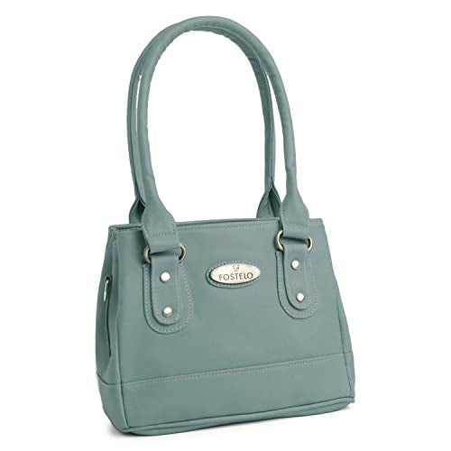 Fostelo Women's Bowie Satchel Tote Handbag for Women | Ladies Purse | Stylish Shoulder Bag | Gift For Women | Light Grey - Image 1