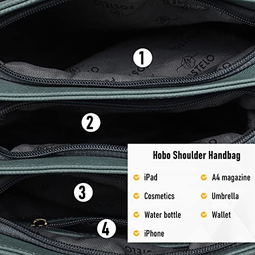Fostelo Women's Bowie Satchel Tote Handbag for Women | Ladies Purse | Stylish Shoulder Bag | Gift For Women | Light Grey - Image 5
