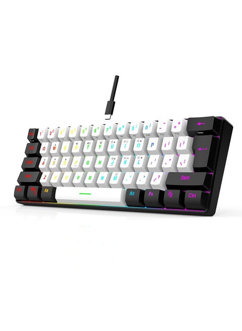 61 Keys RGB Gaming Keyboard 60% Mini Wired Waterproof For Gamer