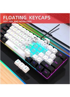 LCYLJGY 61 Keys RGB Gaming Keyboard 60% Mini Wired Waterproof For Gamer  - Image 5