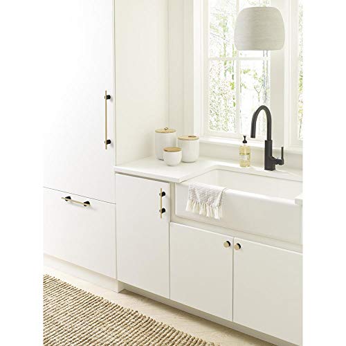 Amerock Cabinet Pull Matte BlackMatte Gold 6516 inch 160 mm Center to Center Transcendent 1 Pack Drawer Pull Drawer Handle Cabinet Hardware - Image 3