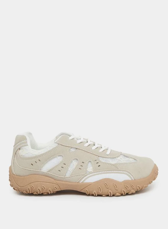 Styli Styli Lace Insert Spike Sole Sneakers