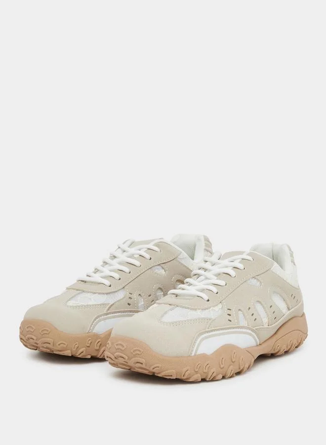 Styli Styli Lace Insert Spike Sole Sneakers