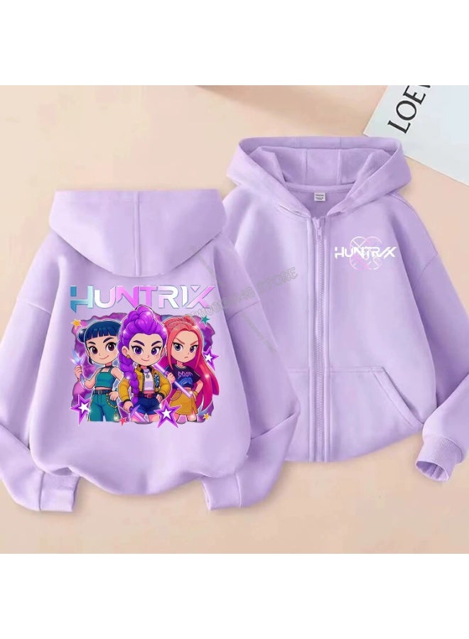 general K-POP: Demon Hunting Girl Group Printed Hoodie suitable for daily outings or styling making fans unable to put it down - Image 1