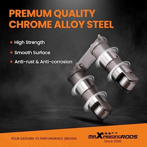 maXpeedingrods for Chevy 350 Roller Lifters, Hydraulic Roller Lifters for Chevy SBC Small Block V8 350 265 283 327 302 307 400 Camshaft Kit - Image 4