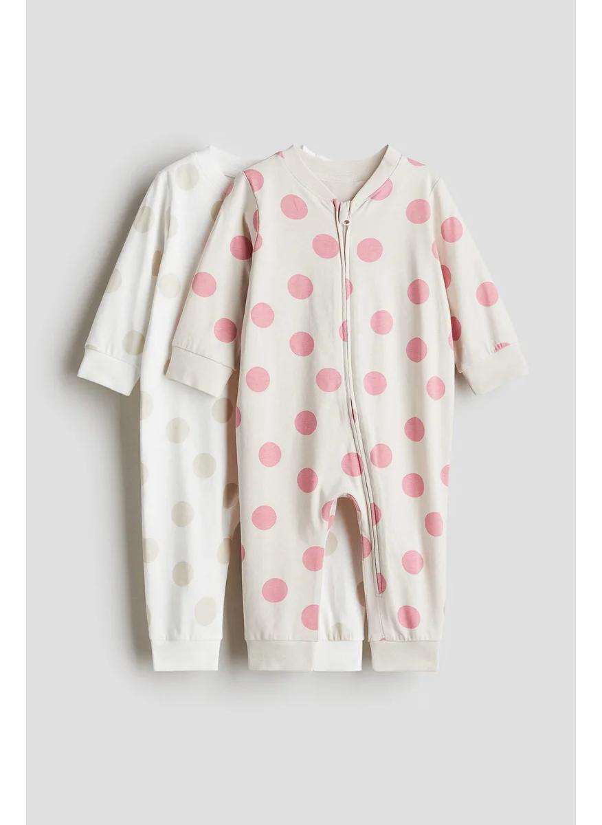 H&M 2-Pack Patterned Cotton Pyjamas