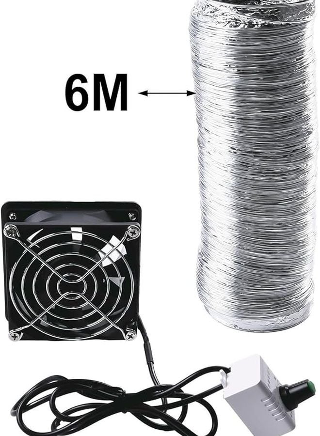 Portable Welding Fume Extractor USB Adjustable Speed Smoke Absorber Fan With 6m Pipe - Image 4