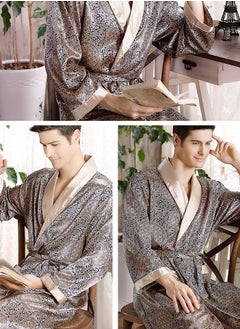 Loquat Printed Pyjama Robe Gold 