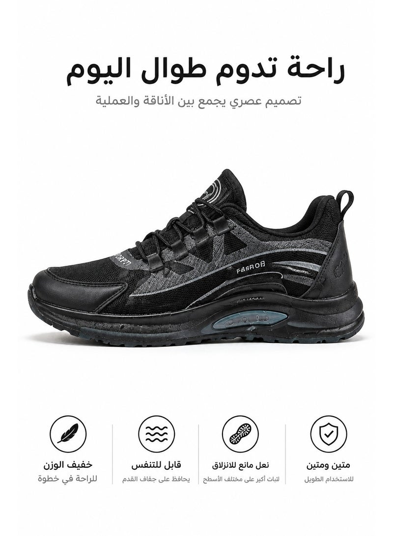 Amity Men's Breathable Mesh Athletic Sneakers Lightweight Cushion Non-Slip Sports Shoes - Image 4