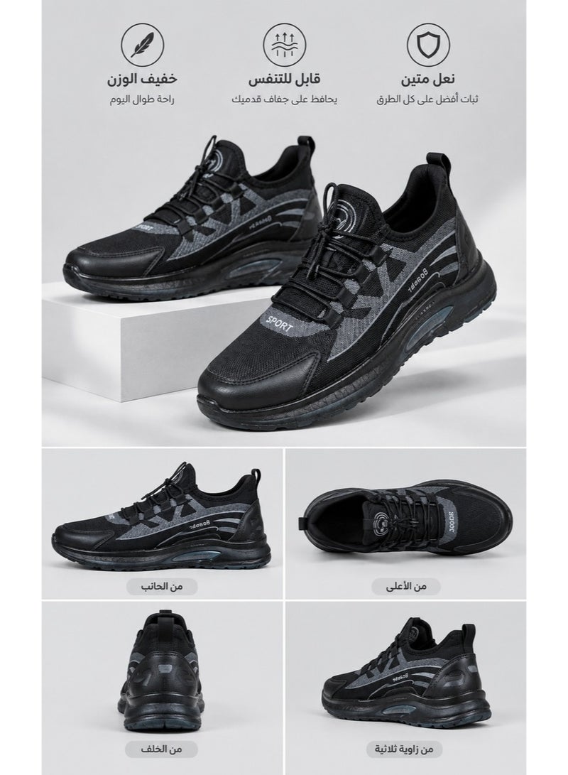 Amity Men's Breathable Mesh Athletic Sneakers Lightweight Cushion Non-Slip Sports Shoes - Image 3