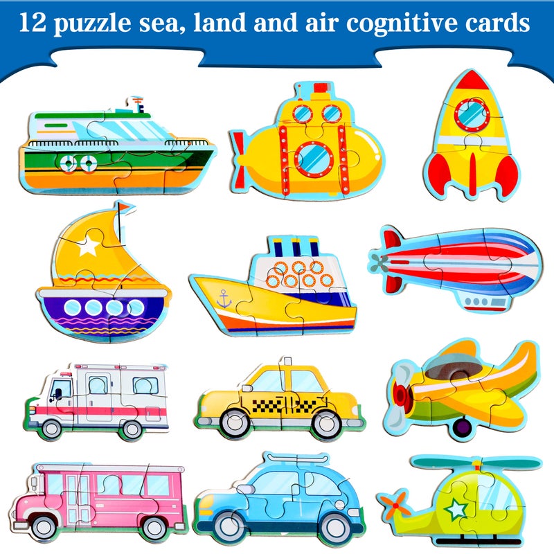 QimuMku Magnetic Puzzles for Kids Ages 1-3, Travel Toddler Puzzles Ages 2-4 Year, Space Car Activities Toy for Boys & Girls 3-5 yo - Learning Magnet Gift for Road Trip - Image 2