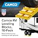 Camco RV Leveling Blocks  Features Interlocking Nested Design  Storage Bag for RV Storage and Organization  Each Leveling Block Measures 85 x 85 x 1  10Pack Design May Vary 44510 - Image 3