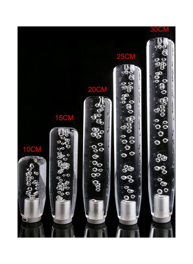 LED Light RGB Shift Knob Stick Crystal Transparent Bubble Gear - Image 4