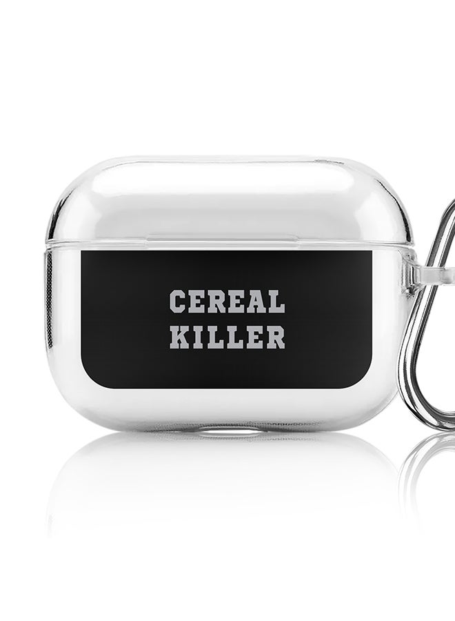 Stylizedd Classic Clear printed Case for Apple AirPods Pro 2nd Generation Thin Transparent Cover [Designed for Apple AirPods Pro 2nd Generation] - Cereal Killer - Image 1