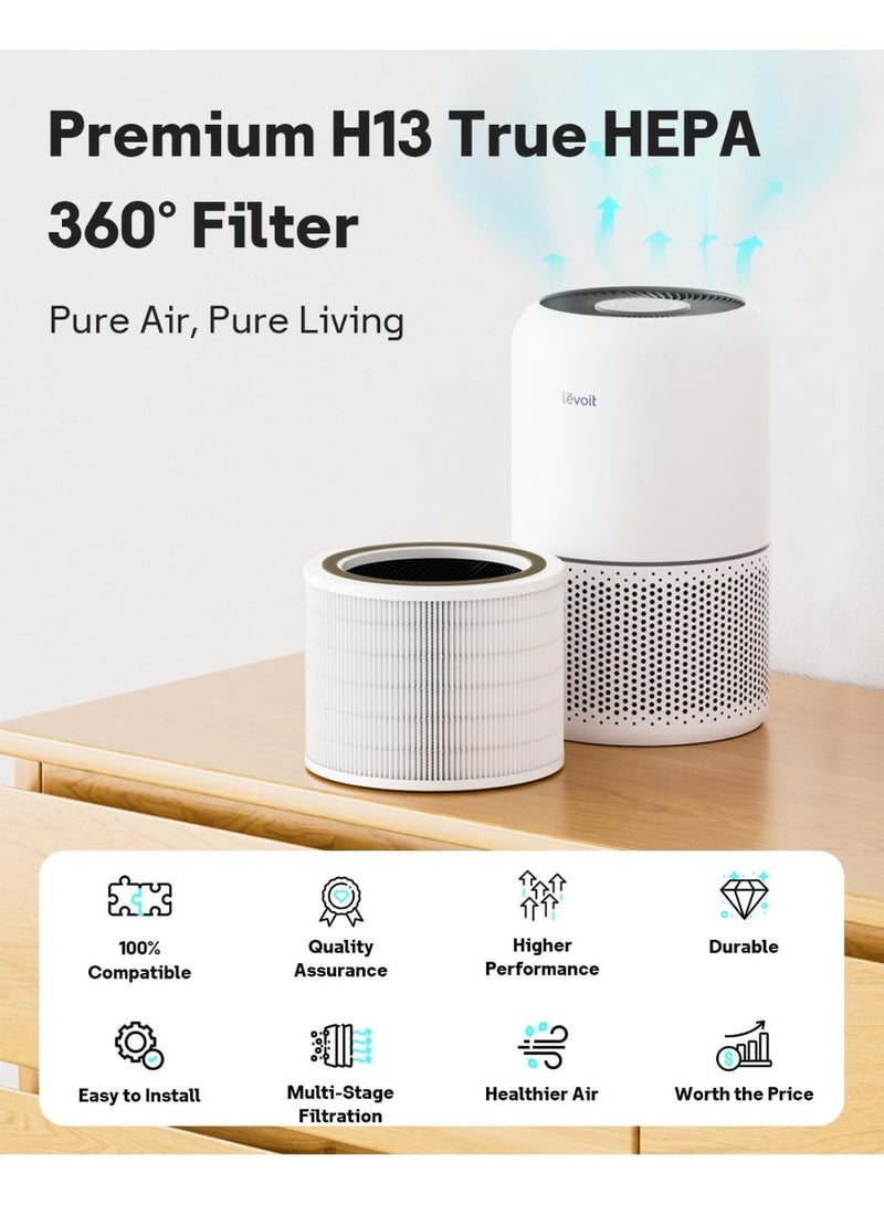 M.A&F's Core 200S Replacement Filter for LEVOIT Core 200S Smart WiFi Air Purifier, 3-in-1 H13 Ture HEPA Filters Activated Carbon Pre-Filter, Replace Part Core 200S-RF, - Image 2