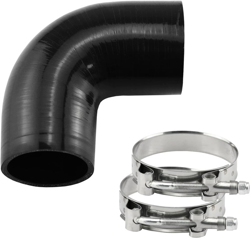 Ucreative 90 Degree Elbow Silicone Hose with T-Bolt Clamp - Image 1
