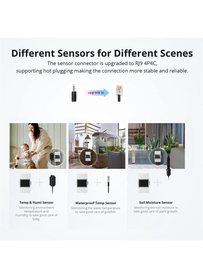 SONOFF - THR320D 20A Smart Temperature and Humidity Monitoring Switch,Compatible with Alexa, Google Home,RJ9 4P4C Interface - Image 1