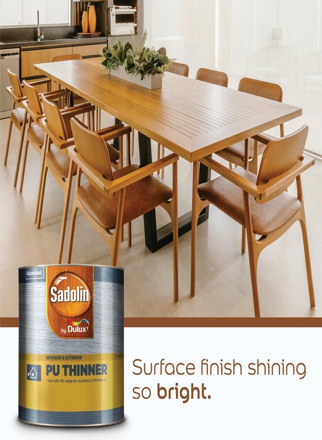 ديولكس سادولين من دولوكس | مخفف 2KPU للأسطح الخشبية | مناسب للأسطح الداخلية والخارجية | لمسة نهائية مطفية ولامعة، 3 لترات - Image 4