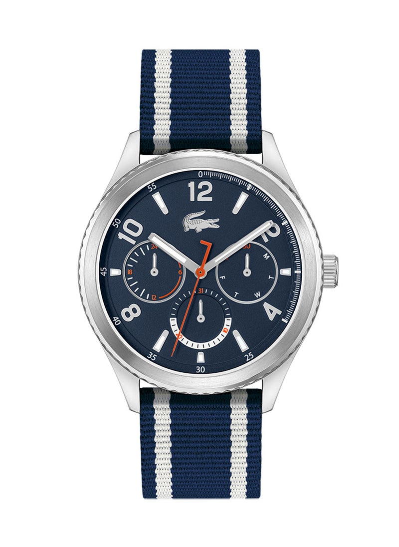 Men's Analog Round Shape Nylon Wrist Watch 2011290 - 44 Mm