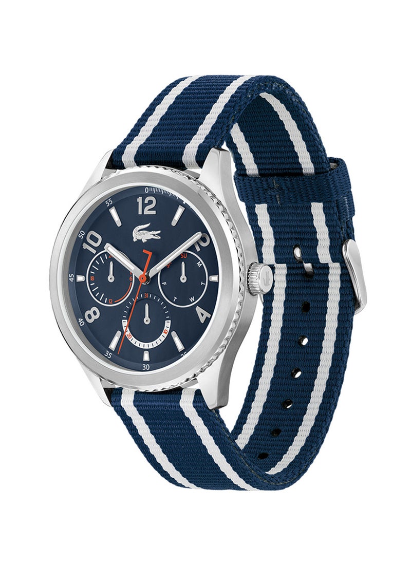 Men's Analog Round Shape Nylon Wrist Watch 2011290 - 44 Mm