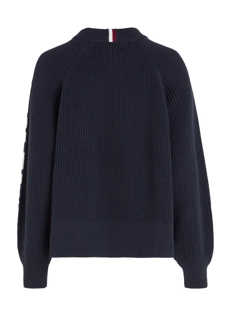 TOMMY HILFIGER Logo Sleeve Knitted Sweater