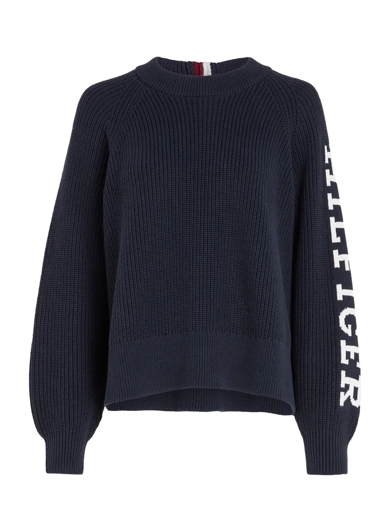 TOMMY HILFIGER Logo Sleeve Knitted Sweater