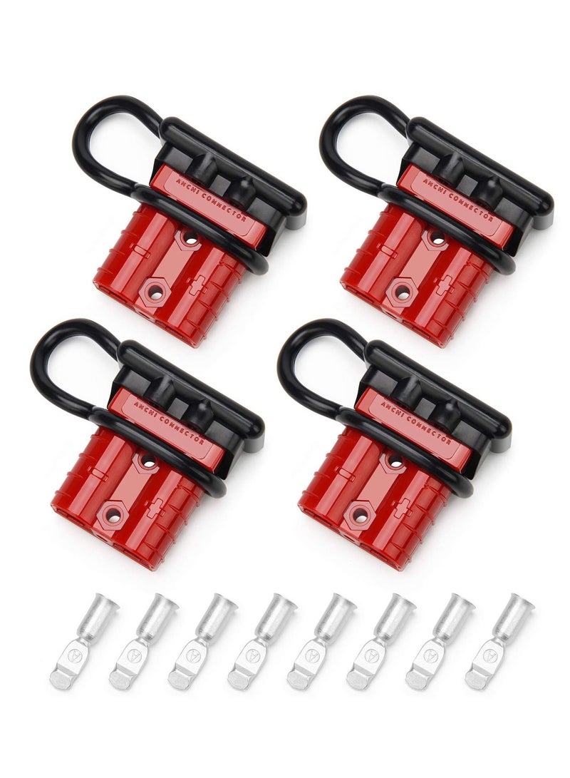 Y&D Wire Connector 4 Pack, 50A 6-10 Gauge Battery Quick Connect Disconnect Harness Plug, 12V to 36V Set for Car Bike ATV Winches Lifts Motors More  - Image 1