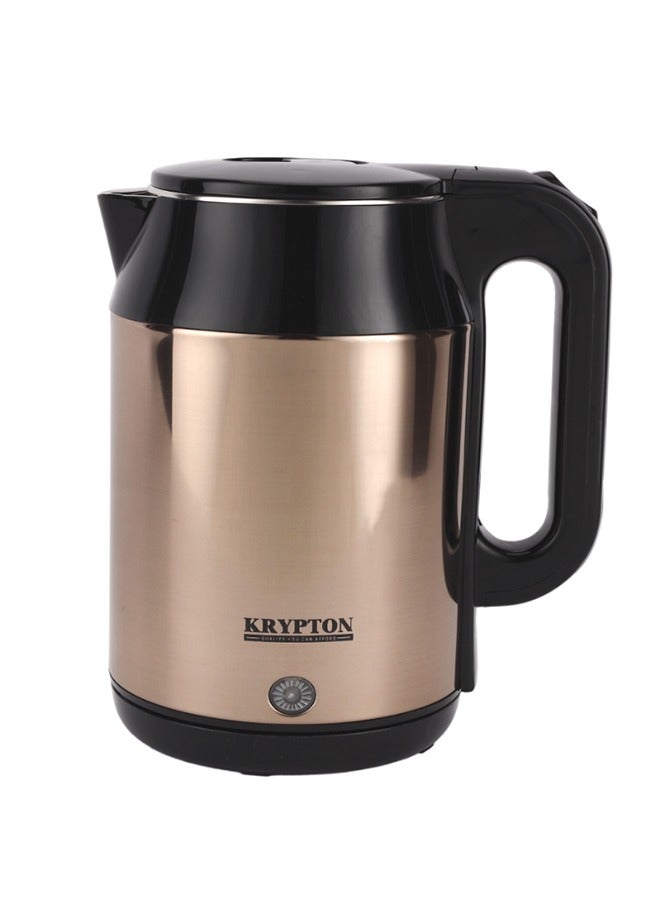 Krypton 2.0 L Double Layer Electric Kettle | 1500 W, 360-Degree Rotation Base with Auto Safety Off | Overheat Protection, Dry Boil Protection |  KNK6040, Black and Rose Gold , 2 Years Warranty 2 L 1500 W KNK6040N Black/Rose Gold - Image 2