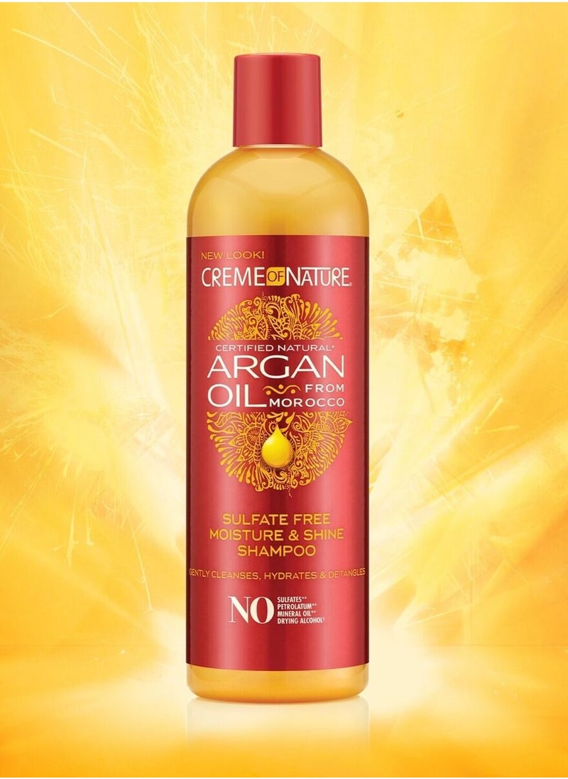 Creme of Nature - Creme of Nature Argan Oil Sulfate Free Moisturizing & Shine Shampoo, 354 ml - Image 1