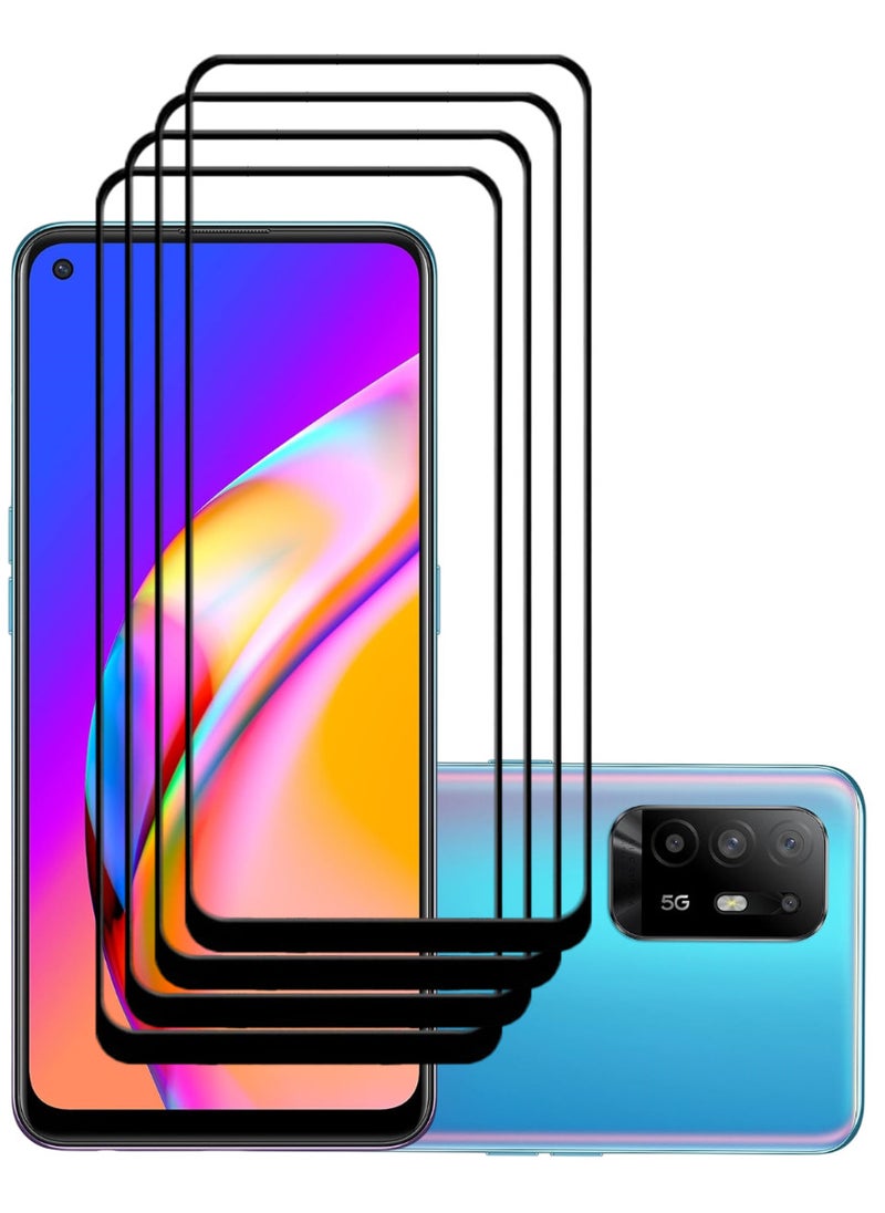 ACLIX 4 Pieces Antistatic ESD Dustproof Premium Quality High Definition Tempered Glass Screen Protector Designed For Oppo A94 5G - Image 1